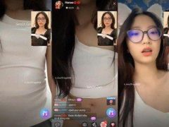 Hanaa Đeo Kính Call Show Kiếm Tiền Bằng Màn Lột Đồ Thủ Dâm